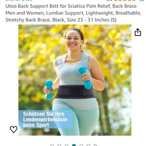 Back support Belt for Sciatica Pain Relief, Back Brace Unisex Brand New